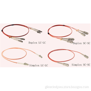 9/125 Singlemode Simplex LC-LC Fiber Optic Patch Cord 3.0mm 1M